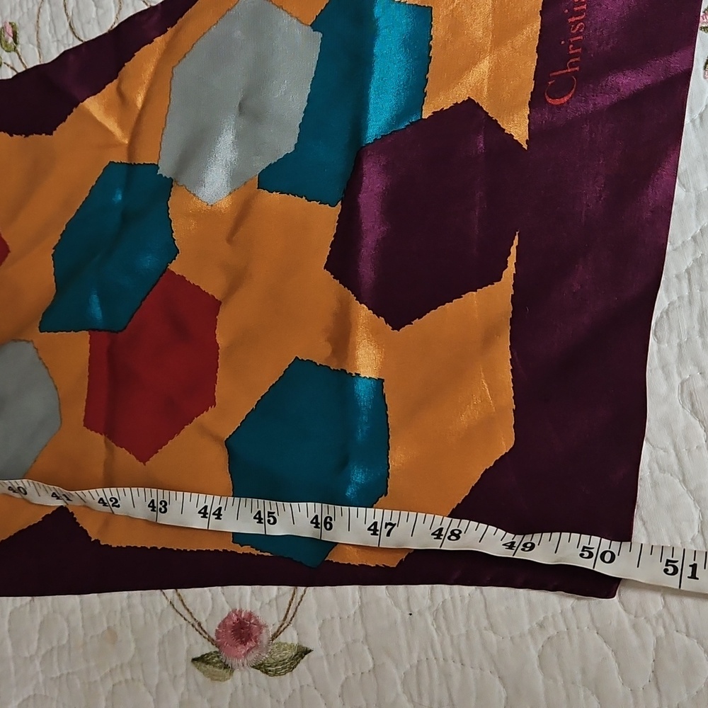 Authentic Vintage Christian Dior silk Scarf - Picture 5 of 5